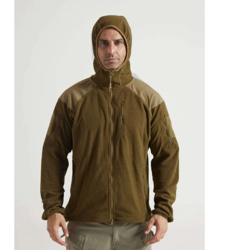 DFJ0924  Winter camouflage fleece warm jacket camouflage CP black green brown grey stock wholesales  hood collar