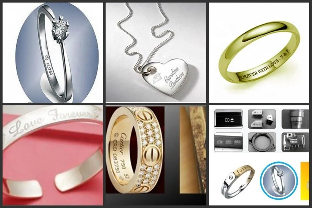 10W 20W 30W 50W 100W Fiber Laser Marking Machine for Make Jewelry Engraving