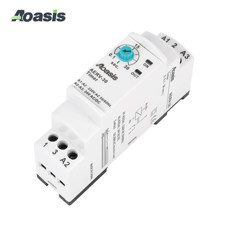  AOASIS AERV-30 220 В Магнитное реле таймера электронное регулируемое времени задержки