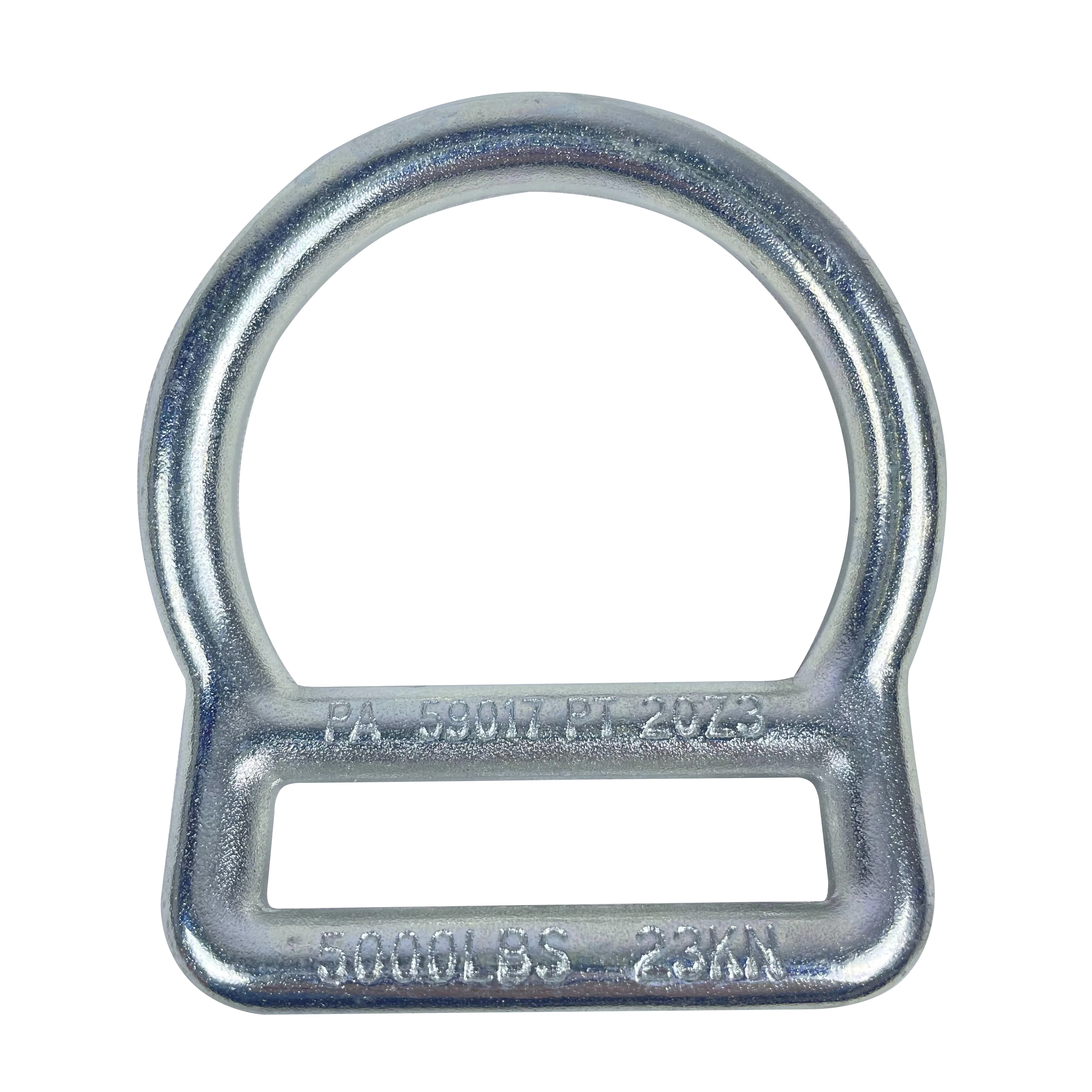 OEM Manufacturer Custom ANSI Certificate Metal Hardware D Shape Ring For Safety Harness