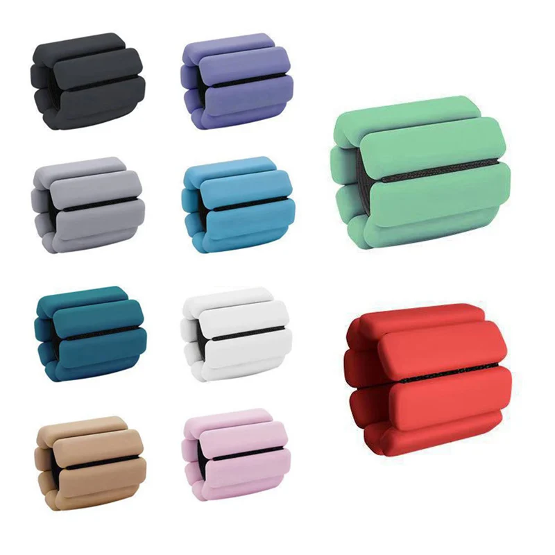 Adjustable Wrist Weight Band Wearable Ankle Strength Nylon Pink Purple Black Yellow Fitness Blue Unisex Customized Box Logo Pcs
