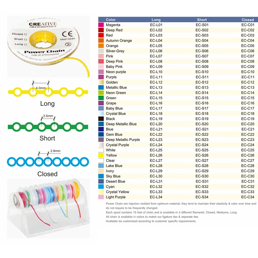 Orthodontic Ultra Chain Power Chain Dental Ortho Chain