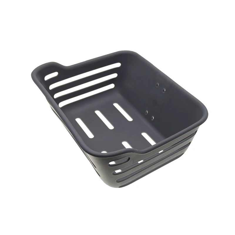 China made electric bicycle black basket plastic front basket