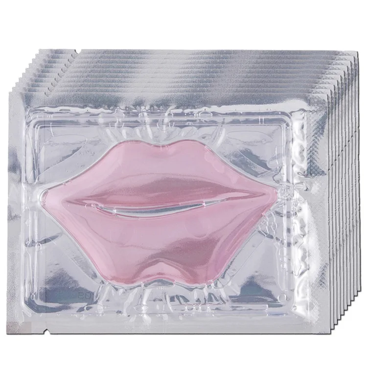 Private Label Lip Moisturizing Mask Collagen Gel Crystal Pink Lips Patch