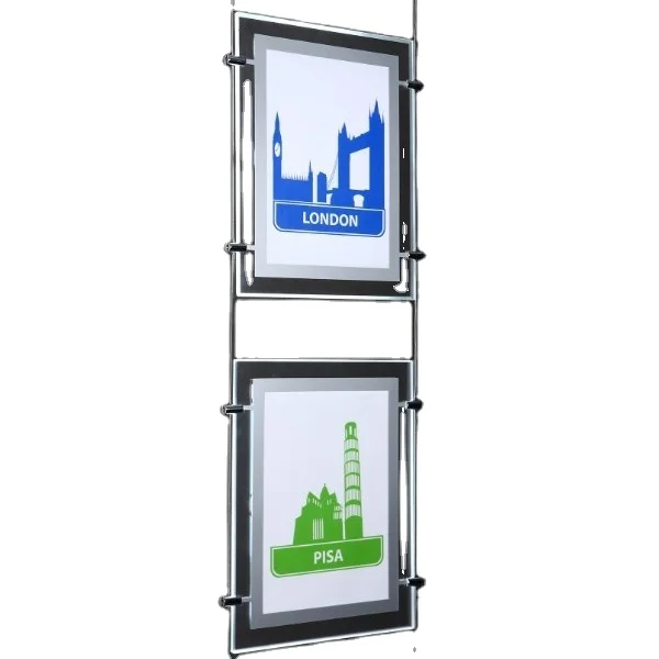 OEM 12V led outdoor retail Retailing window advertising acrylic parts displays