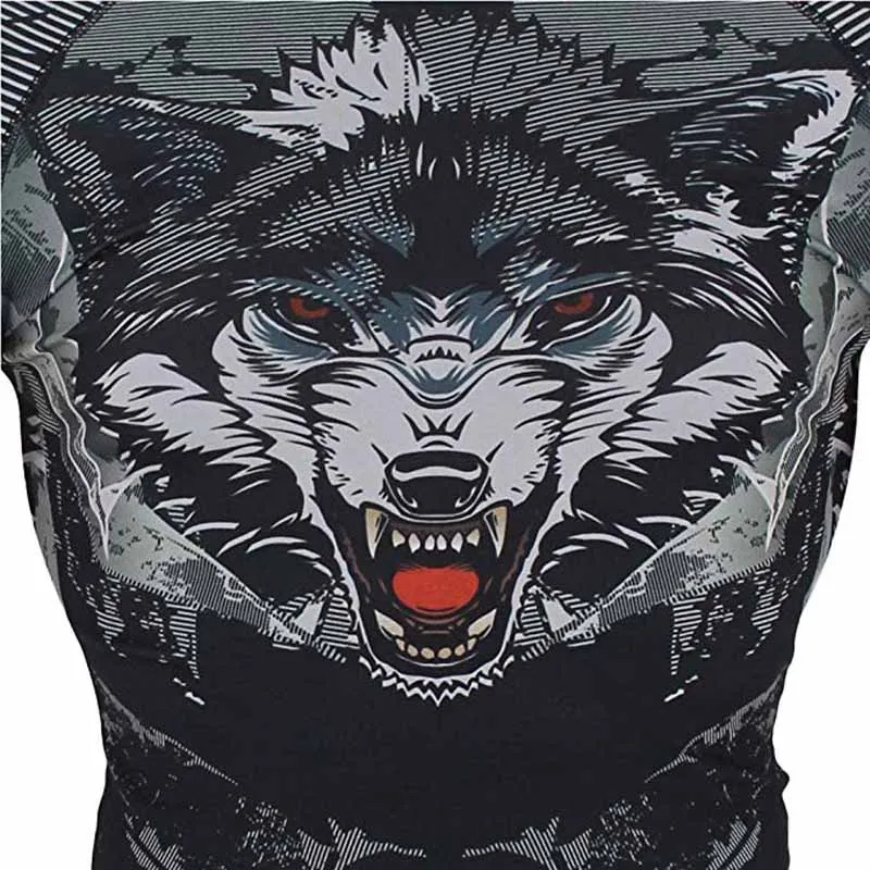 Sports Compression Clothing MMA BJJ Base Layer Rash Guard for Men