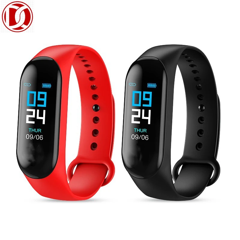 China commercial good price waterproof smartwatch M3 with heart rate blood pressure sleep monitor pedometer fitness tracker