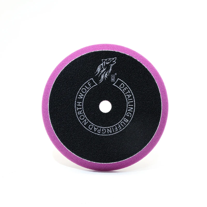 Private Logo cars pad purple foam buffing pad for middle cut