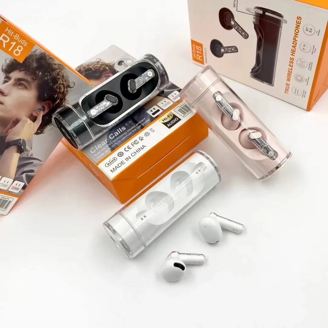 R18 Bluetooth in-ear headphone headset big sale headset wireless Bluetooth noise reduction Factory wholesale