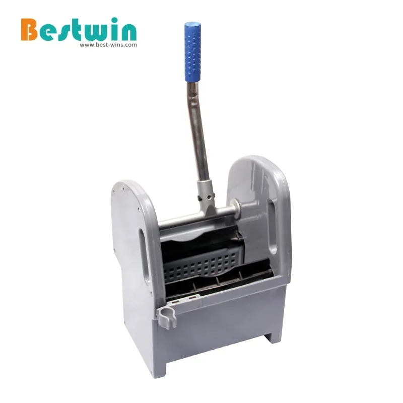 Housekeeping Cleaning Cart Janitorial Supplies Plastic Double Mop Bucket Trolley with Wringer