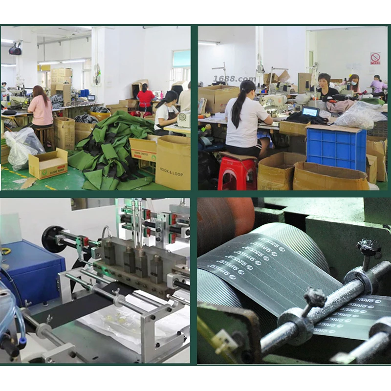 Sew On Elastic Hook And Loop Strap Anti Slip Black Color Velcroes Adjustable Garment & processing Accessories