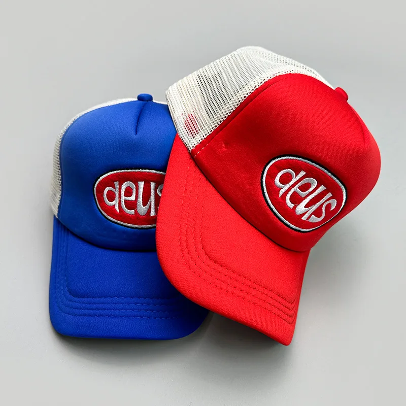 Wholesale Custom 3d Puff Embroidery Mesh Trucker Cap Women Men Printing Trucker Cap Foam Trucker Hat