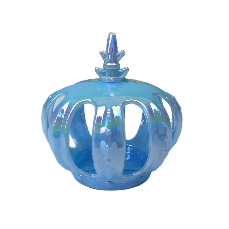 wholesale Plastic Pearlescent coating crown shape Candy Box Oriental india arab  Dragee Container Party Favors Gift We