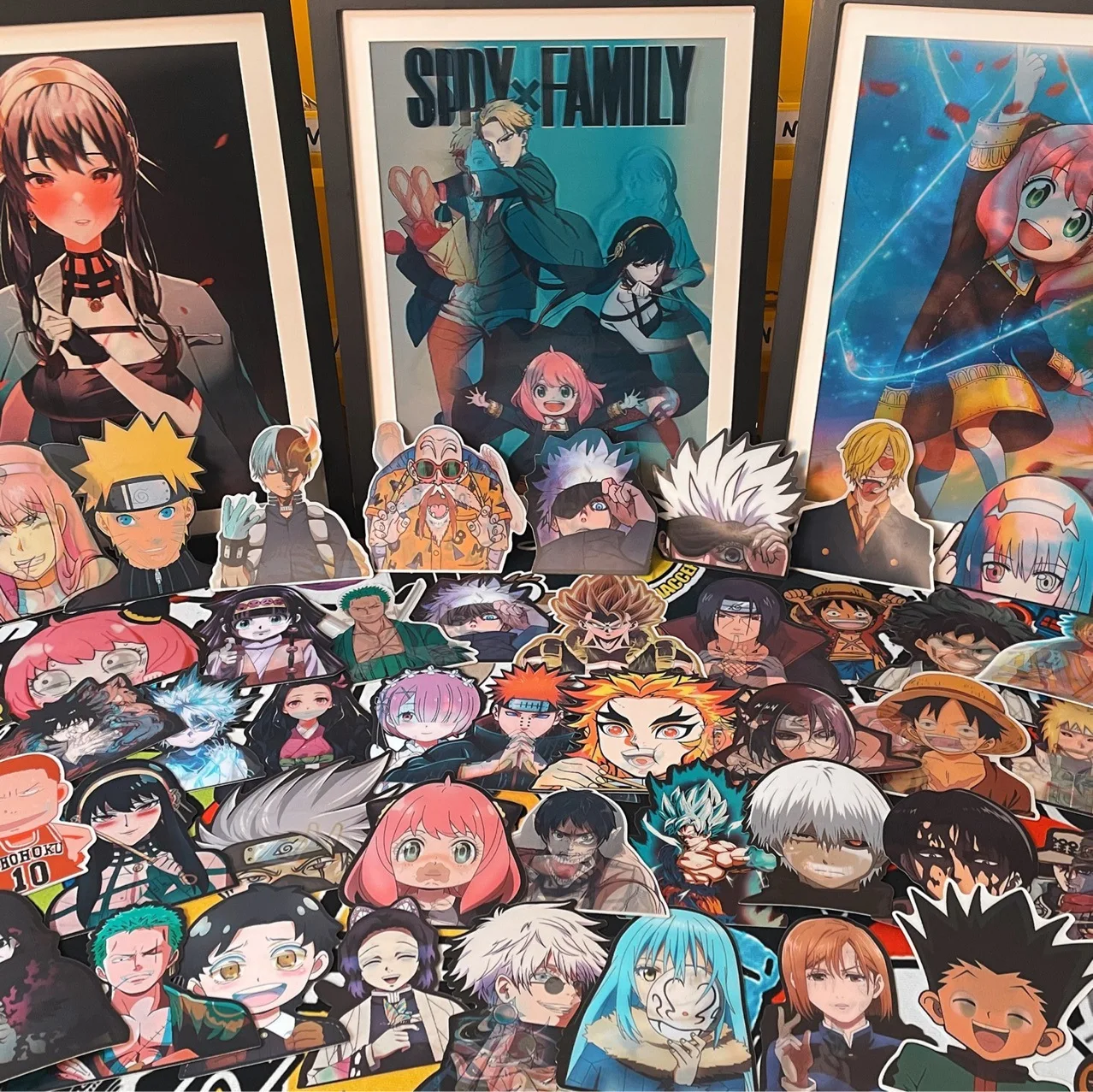 Custom Stickers Manga One Pieced Stickers Anime Changing Flip Decal Lenticular 3D Motion Sticker for Car Refrigerator Laptop