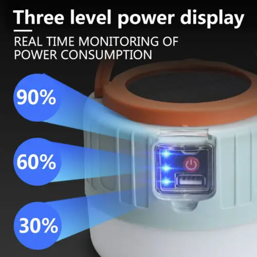 Outdoor Portable Remote Control Emergency Lamp Solar Rechargeable Led Camping Light Solar led Lantern