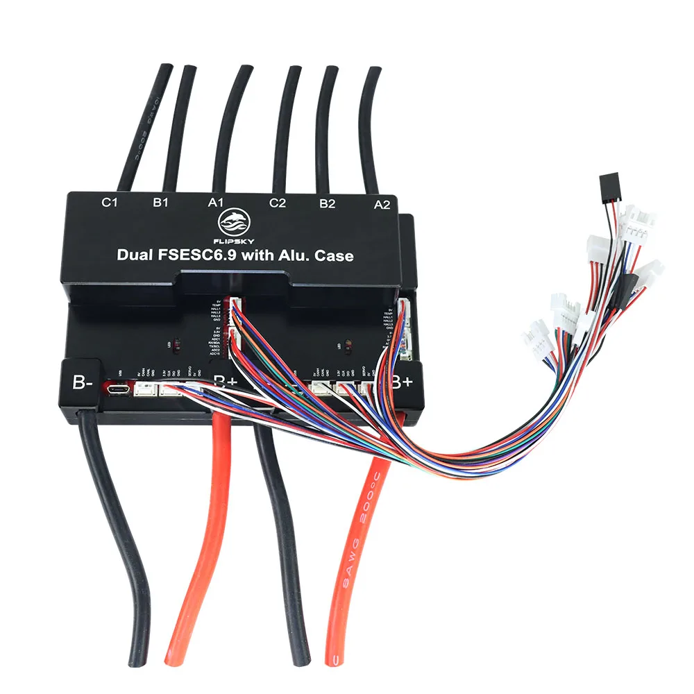 Flipsky Dual FSESC 6 9 на базе VESC Электрический регулятор скорости с алюминиевым корпусом для E-скейтборда электровелосипед скутер