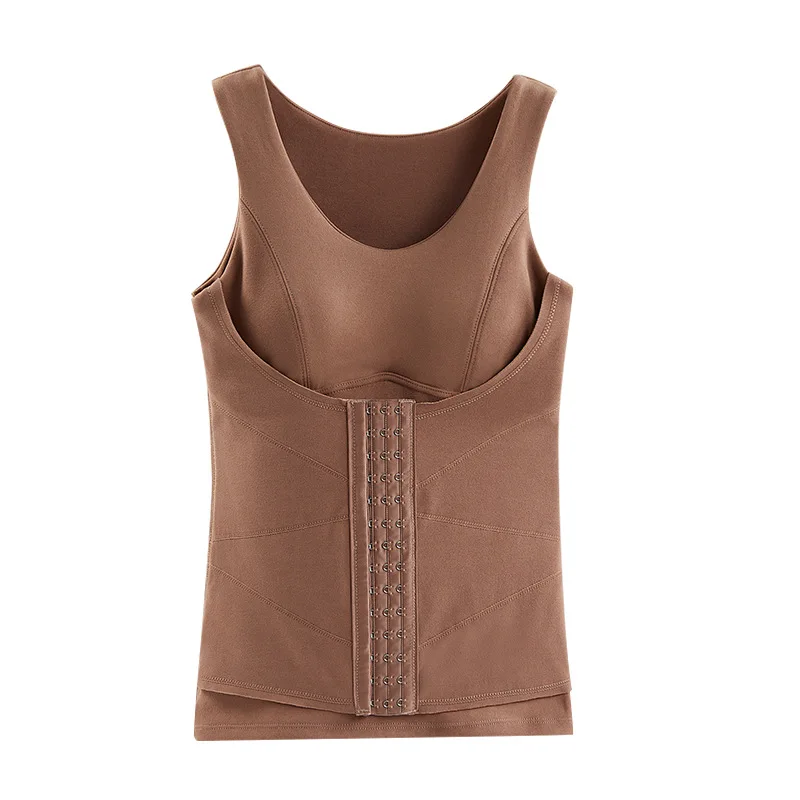 Oucheng Hot Sale Winter Warm Waist Corset Thick Fleece-Lined Postpartum Velvet Slimming Underwear For Women Thermal Shapewear