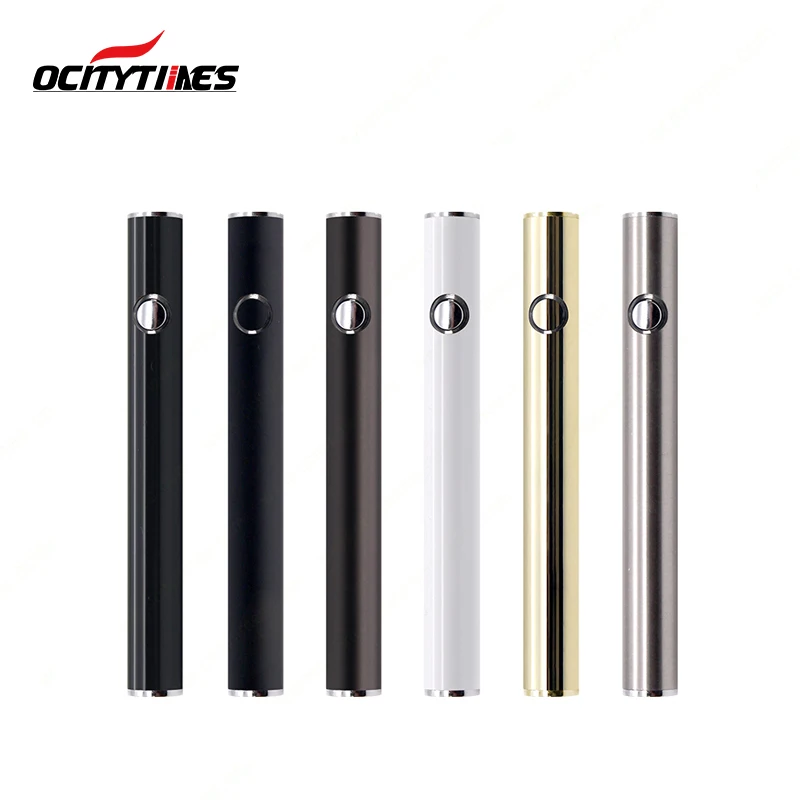 Пользовательский логотип 380mah перезаряжаемый Регулируемый Напряжение CBD Vape Pen картридж испаритель батарея