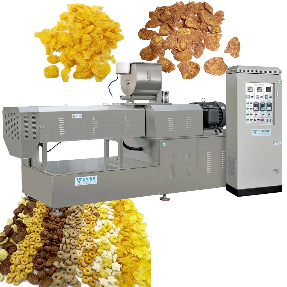 Breakfast Cereals Coco Pops Choco Shells Chocolate crispy Cereal Snack Food Extrusion Machinery production Plant