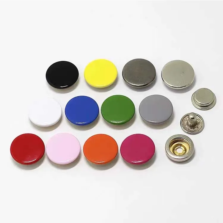 multicolor Customized logo brand size color custom buttons for Clothes snap metal button