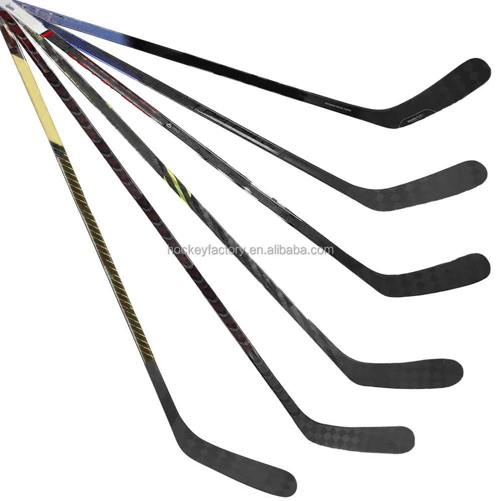 Underice Wholesale Oem Carbon Fibre Top Quality Hockey Stick 325G Super Light Adult Kid Mini Goalie Bulk Hockey Sticks