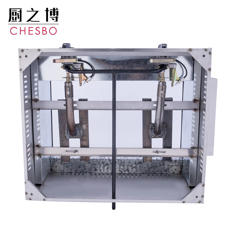 Commercial Stainless Steel Countertop Propane Gas Fryer Deep Fryer Machine with 10L 2 Basket