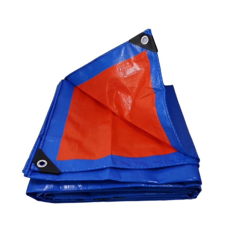 26x32ft 8x10m Recycled Waterproof Fabric Poly Tarps Blue Poly Tarp