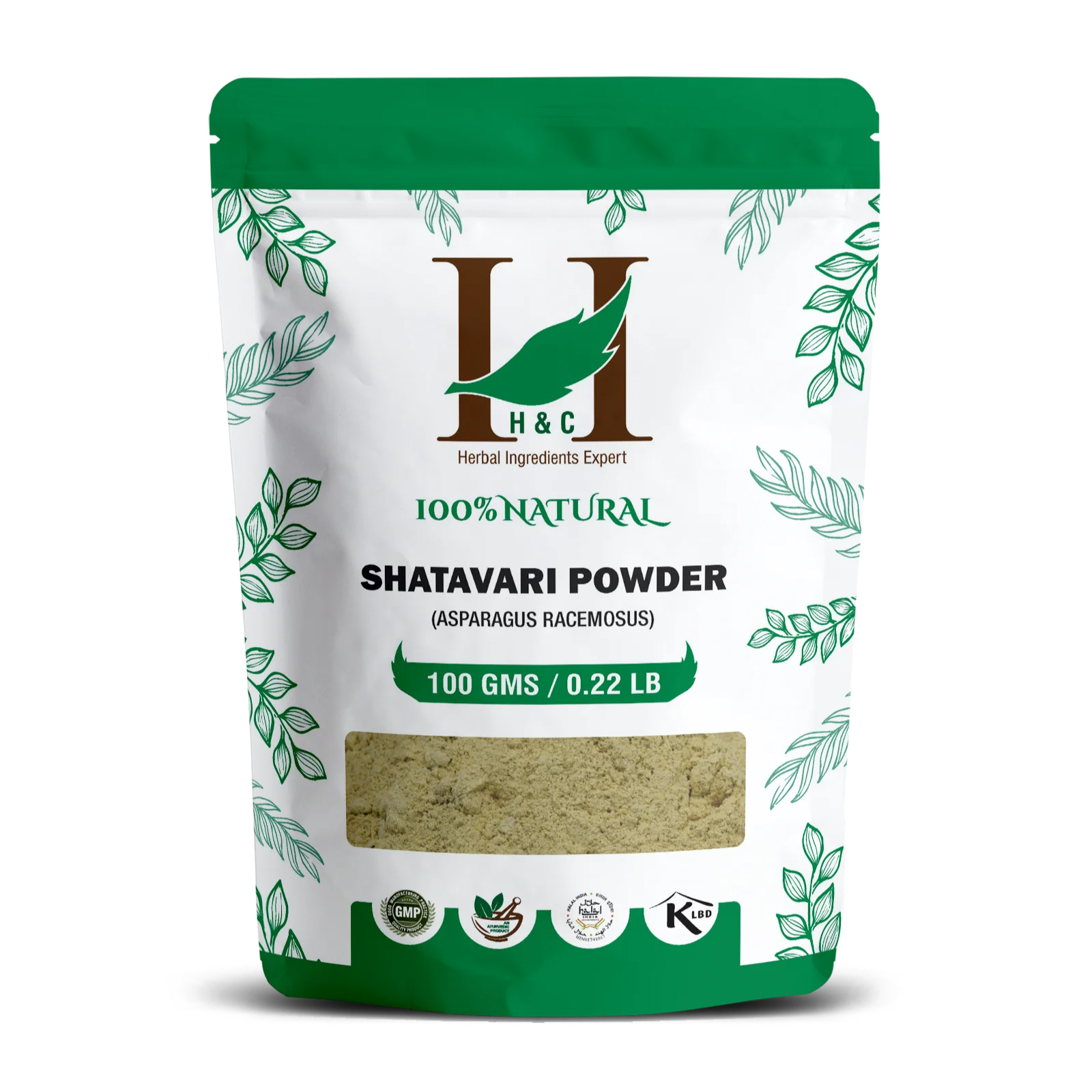 H & C Shatavari порошок (спаржа racemosus) - 100 г Упаковка