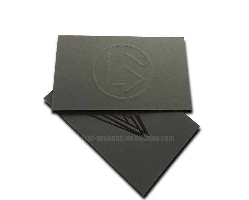 3d blind letterpress black create visiting card online design printing business cards embossed