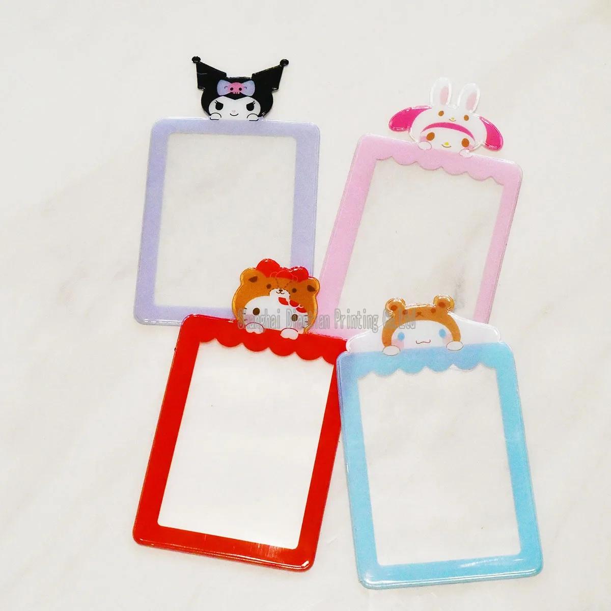 Pvc Customized Design Waterproof Cartoon Badge Holder id Card Student Anime id Card Holder