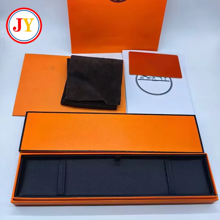 Oirlv Luxury Leather Bracelet/Bangle Gift Box Square Jewelry Display Box Small Trinket Storage Brand Box