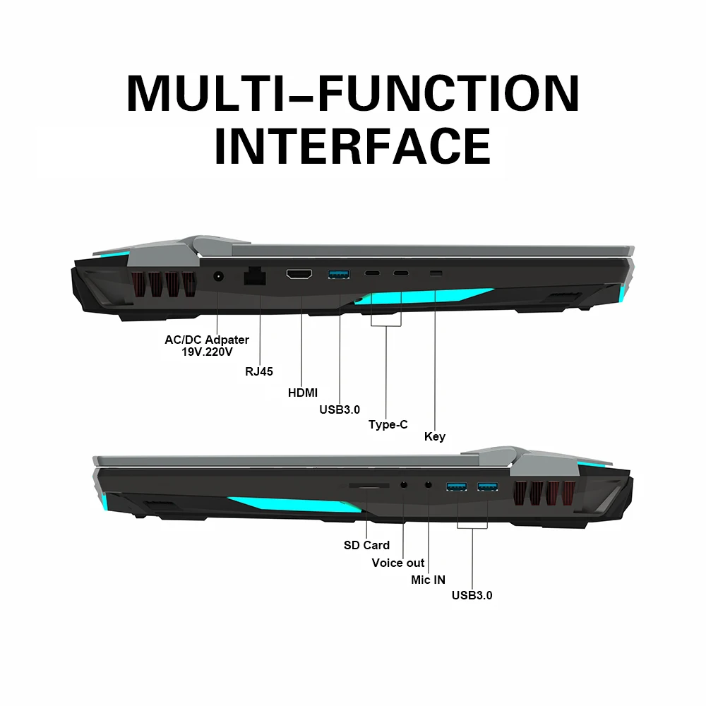 On stock Christmas gaming laptop 17.3 Inch Intel Core I7 SSD Win 11 games notebook at computer store