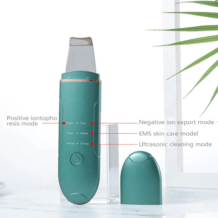 Wholesale 2021 new Face Beauty Equipment EMS ultrasonic peeling shoveling machine pore cleaner blackhead remover