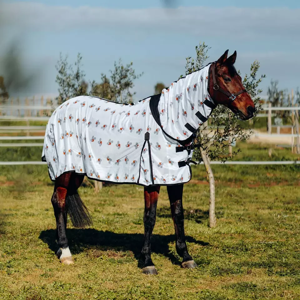Hooded Fly Horse Bag Summer Customized Wholesale Price Comfortable Horse Rugs
