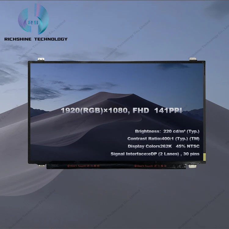 AUO 15.6 Slim 30 Pin Screen Replacement TN Lcd FHD Antiglare Panel With Brackets For Notebook Laptop B156HTN03.8 NT156FHM-N41