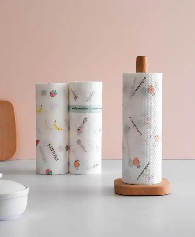 Kitchen Good Helper Disposable Reusable Unpaper Towel Non-woven Fabric Cotton Lazy Rags Cleaning Rags