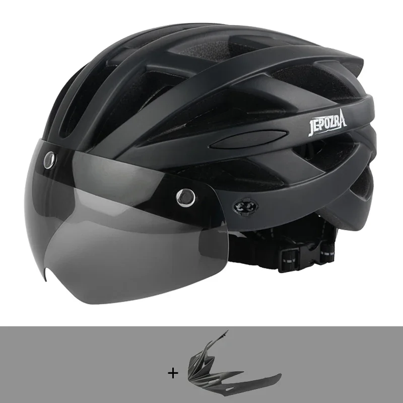 JEPOZRA BIKING Men Women Cycling Helmet With Taillight Bicycle Helmet MTB Road Bike E-Bike Motorcycle