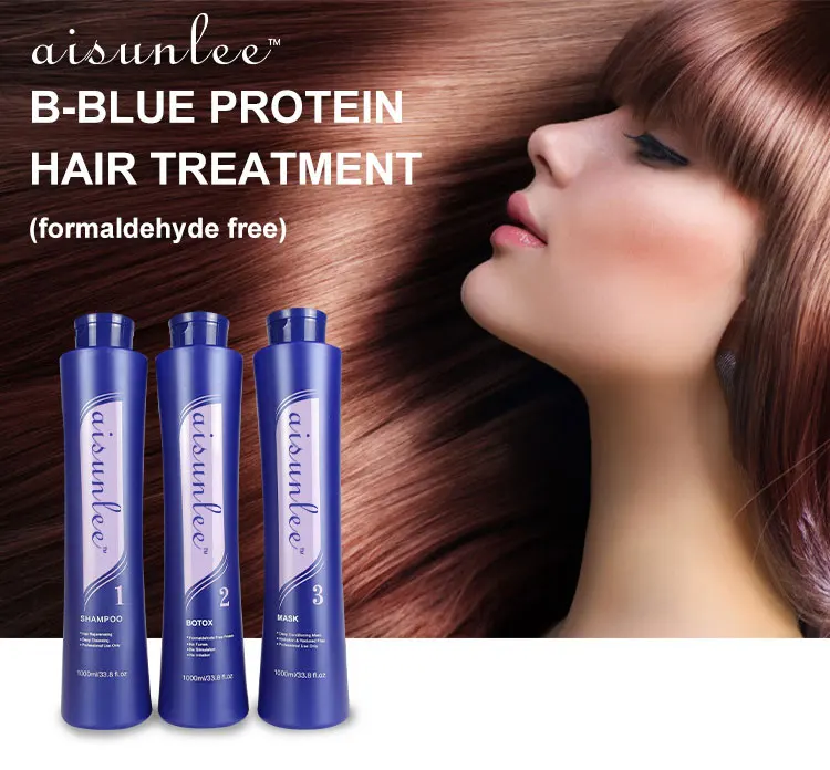 Professional formaldehyde free botox hair care set private label organic keratin hair treatment