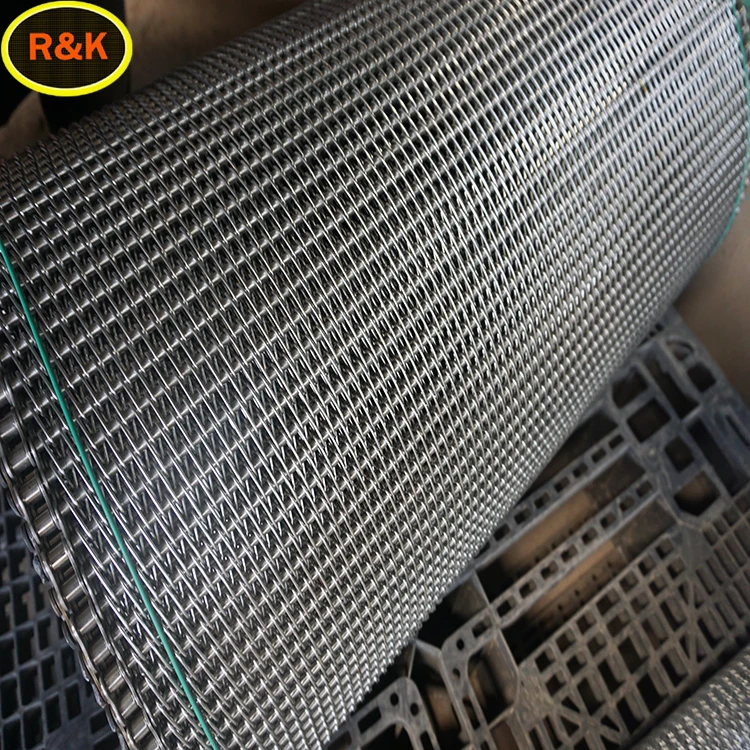 balanced stainless steel chain conveyor belt mesh weave wire mesh belt