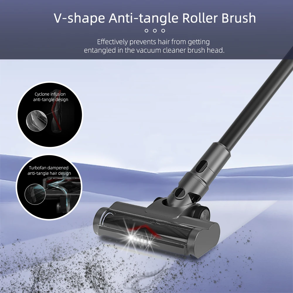 Smart Dust Sensing powerful motor strong suction rechargeable battery cleaning cordless handheld stick vacuum cleaner for home