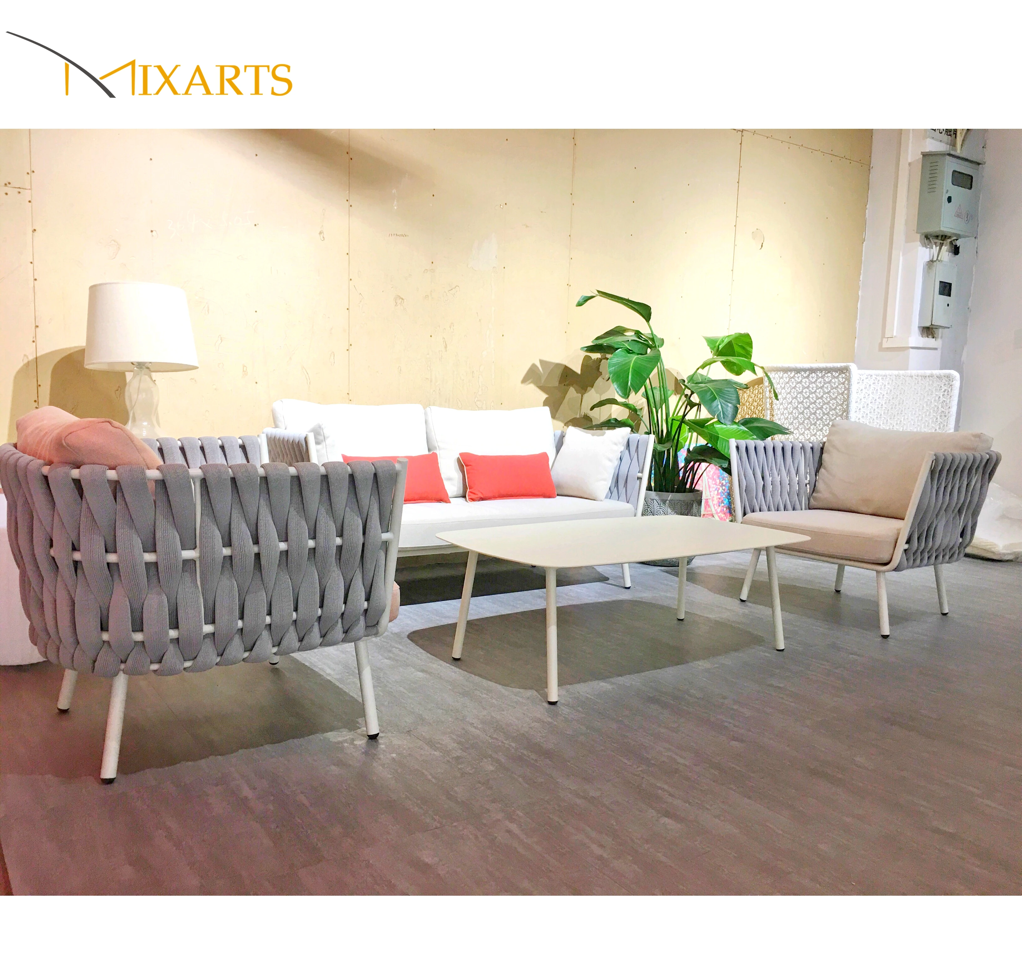 Mixarts Garden outdoor furniture rope sofa outdoor hotel furniture set