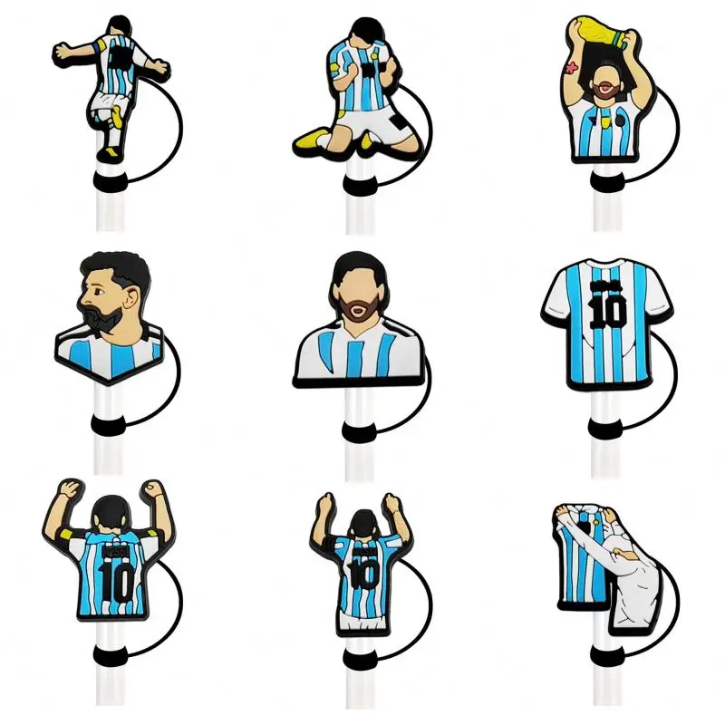 Straw Cover covers Compatible for cup Cup Tumbler Silicone Straw Tips Set Water Bottle Lid Spill Proof topper shoe charm