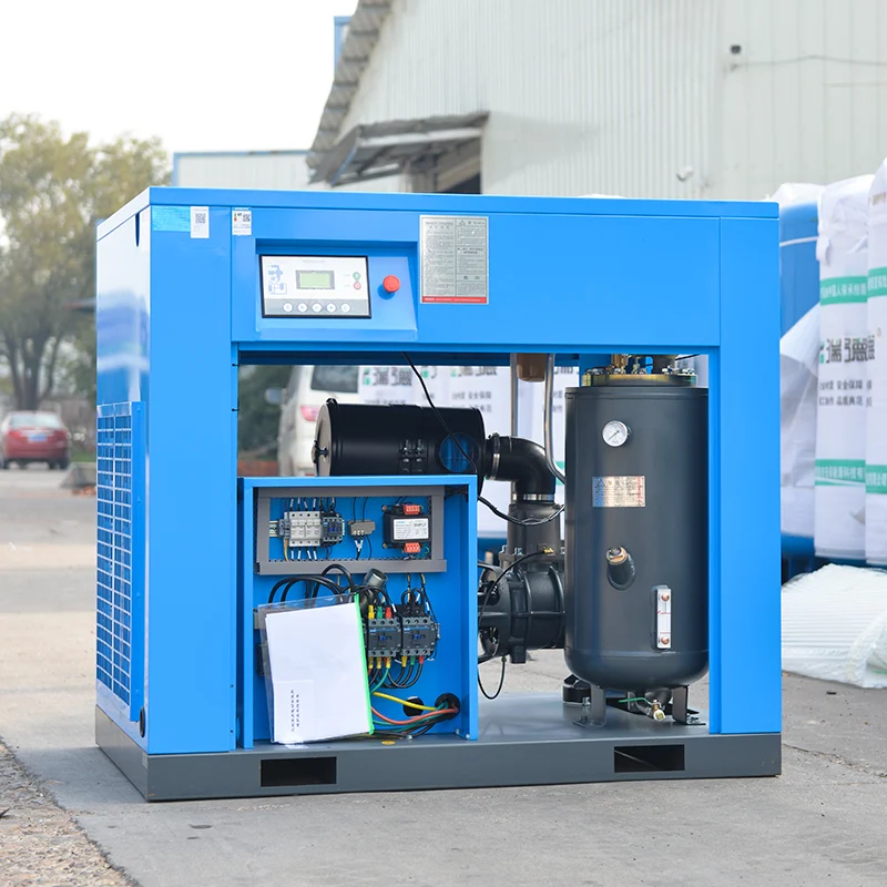 industrial 75kw 100hp electric direct drive screw air compressor type
