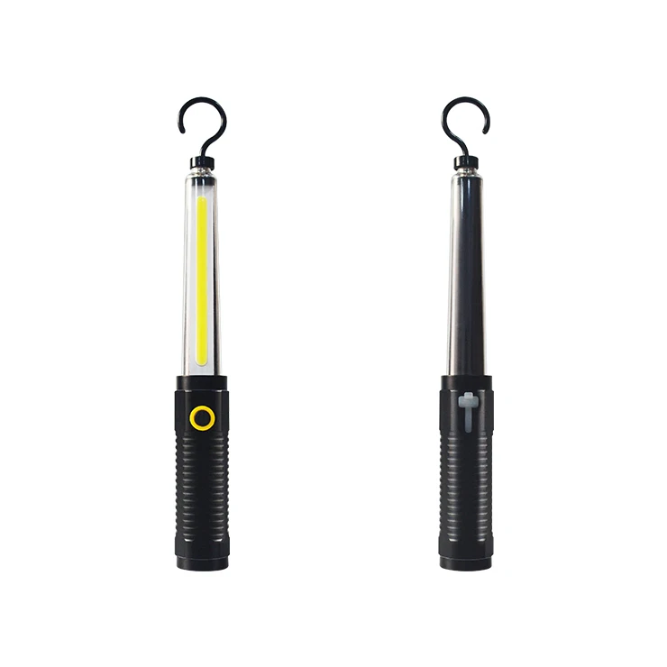 3 Modes LED Rechargeable USB Torch COB Flashlight with Detachable Magnetic Hook