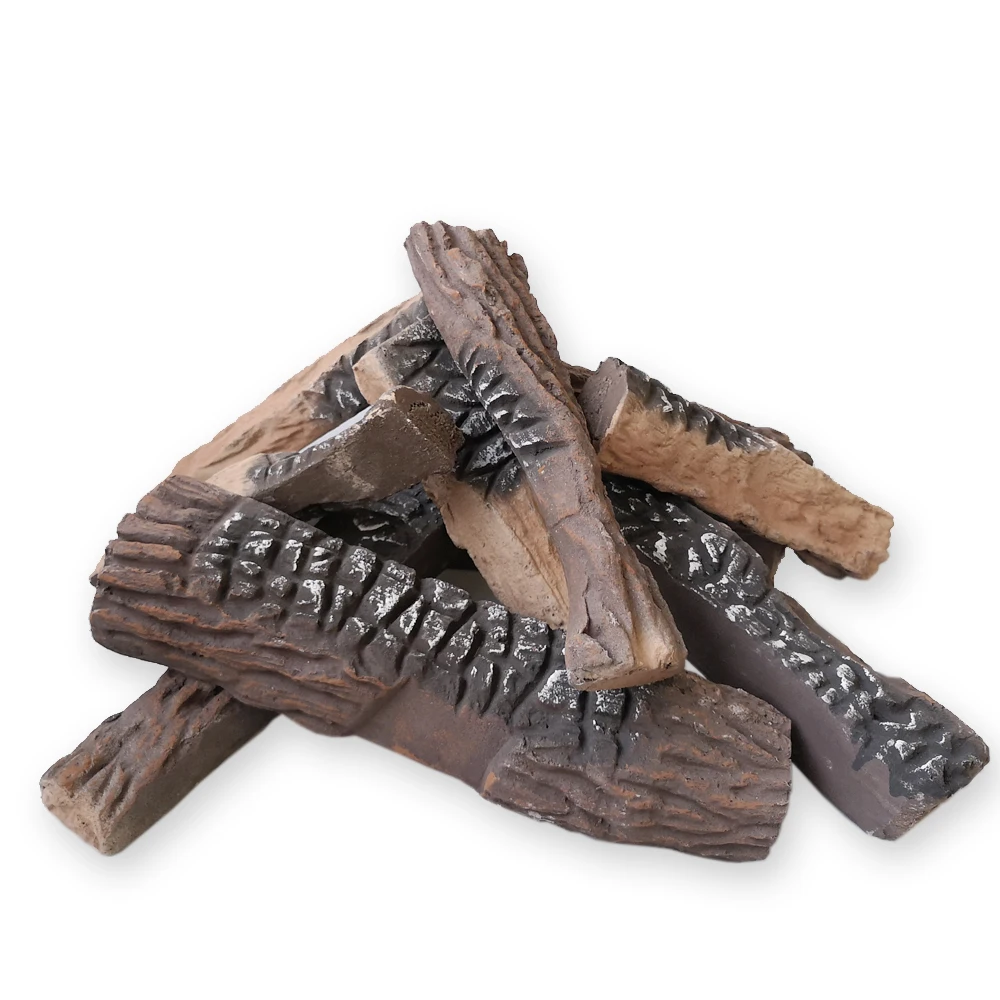 
Fireplace Decoration Petite firepit Ceramic decorative Wood Gas Fireplace Log Set  (62405388405)