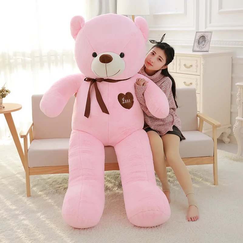 Custom New Hug Teddy Bear Plush Toys Large Valentines Day Cute Ribbon Cuddle Giant Teddy Bear Doll Stuffed Toy Teddy Bear Gift
