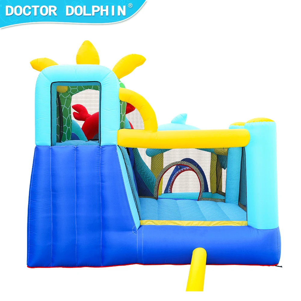 Doctor Dolphin party air castle jumper animal jumping castle house space walk inflatable bouncer