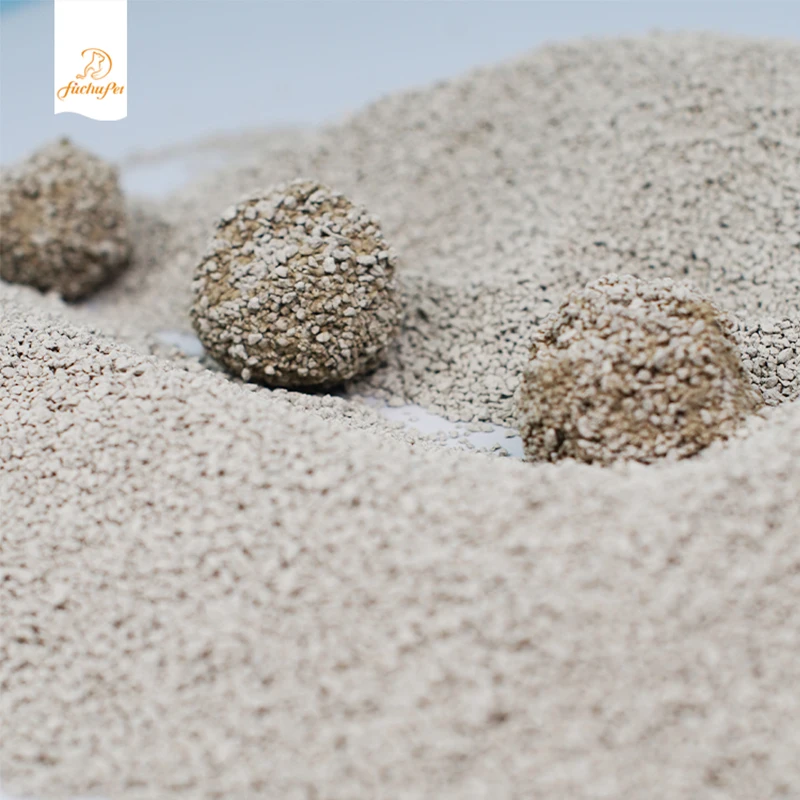 Eco-Friendly 1.5mm Crushed Bentonite Cat Litter Strong Clumping Zeolite Enhanced Granules in Bags