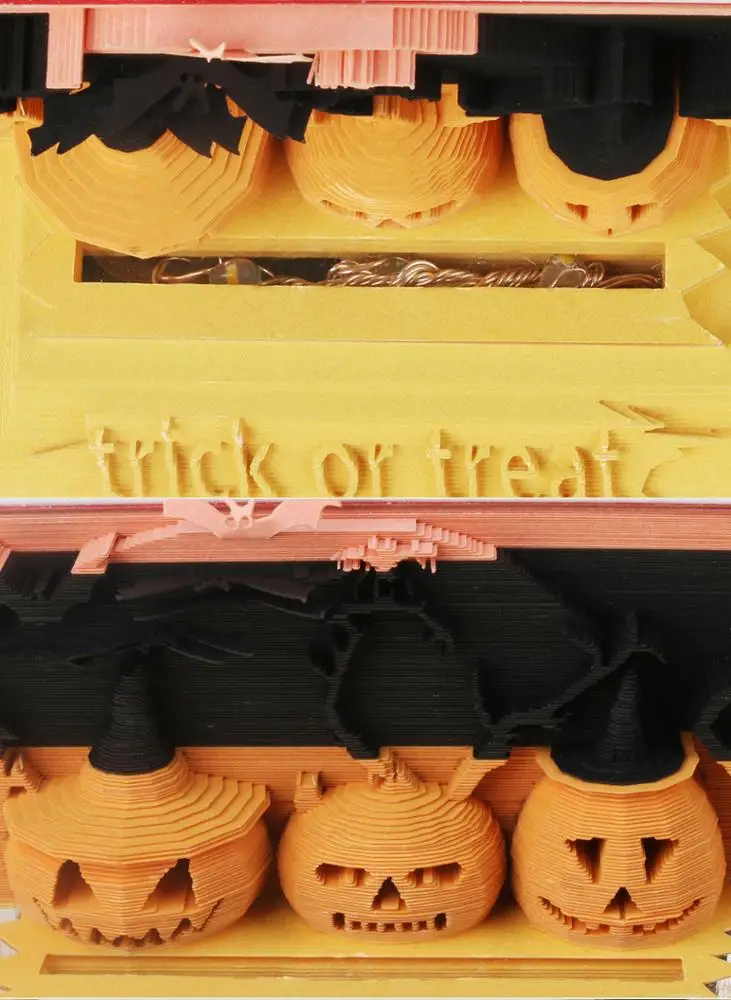 2020 New Arrival Unique Gift Items Halloween Pumpkin Head Novelty Post Memo 3D Sticky Note Pads