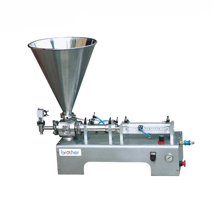 Brother DGF Semi-Automatic Single Double Heads Bottle Can Pedal Manual Small Liquid and Cream Power Filling Machine